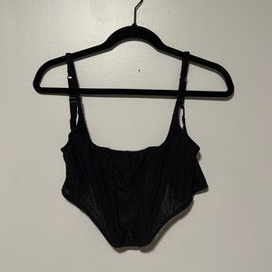 UO Black Corset Top